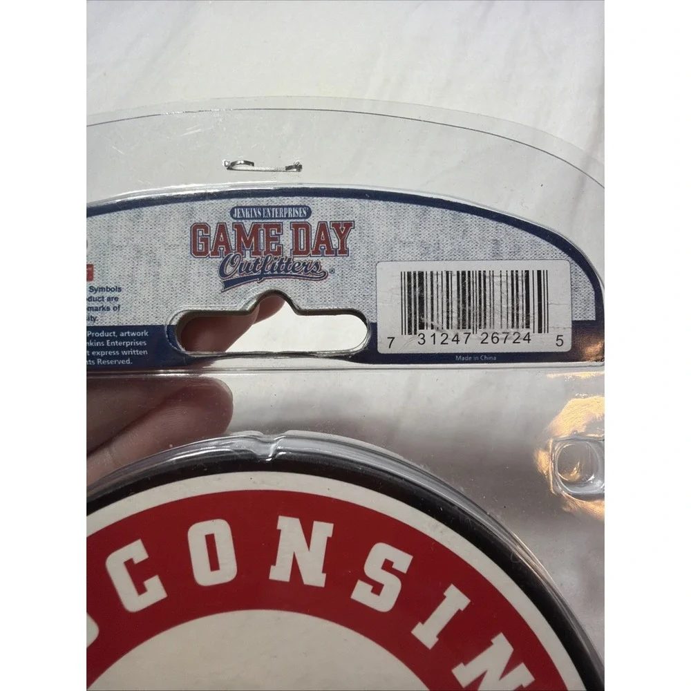 Game Day Outfitters College Coasters Wisconsin Badgers Round Set Of 4